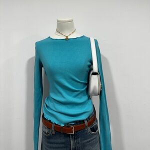 NA-KD long sleeve ribbed top